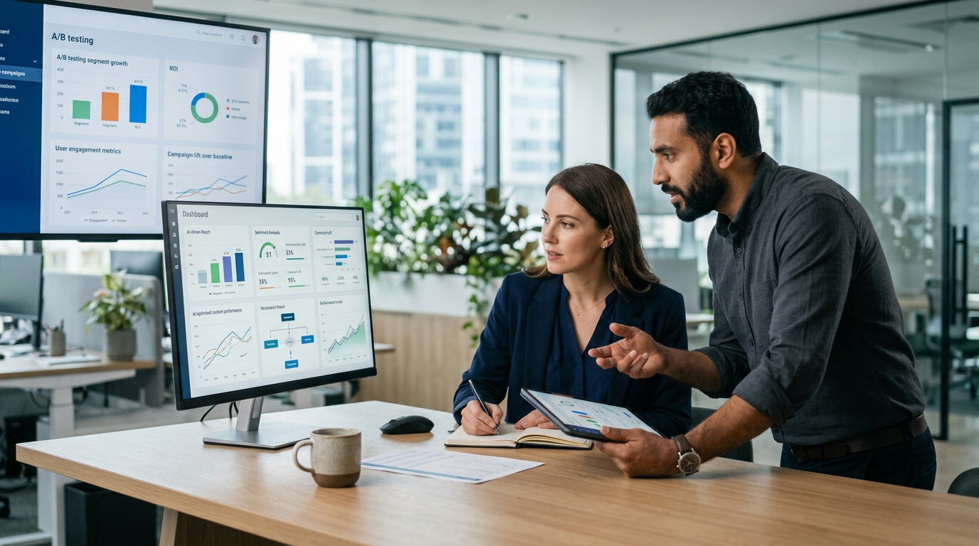 Grafiek met organische traffic groei door AI SEO implementatie